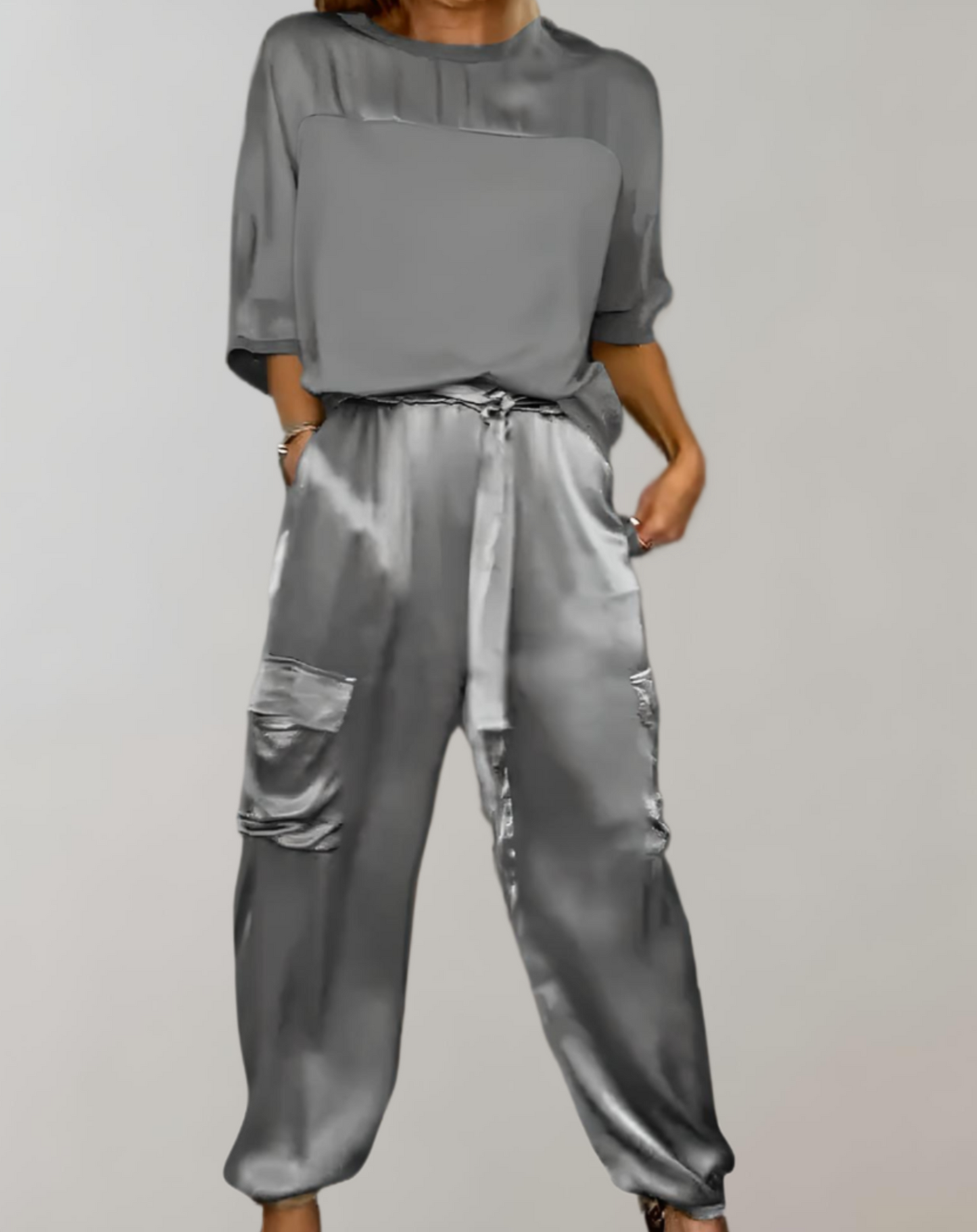 Filiz | Zijden cargo lounge set