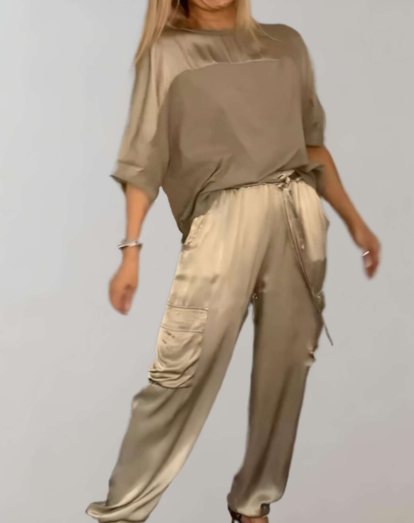 Filiz | Zijden cargo lounge set