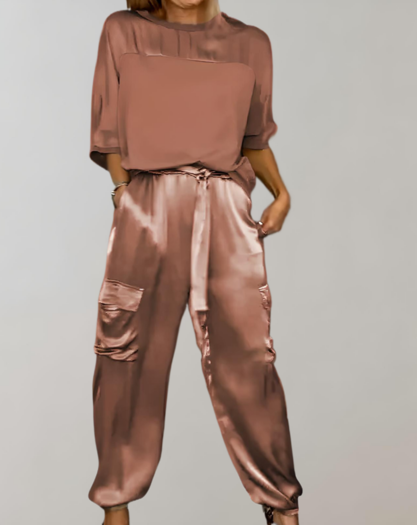 Filiz | Zijden cargo lounge set