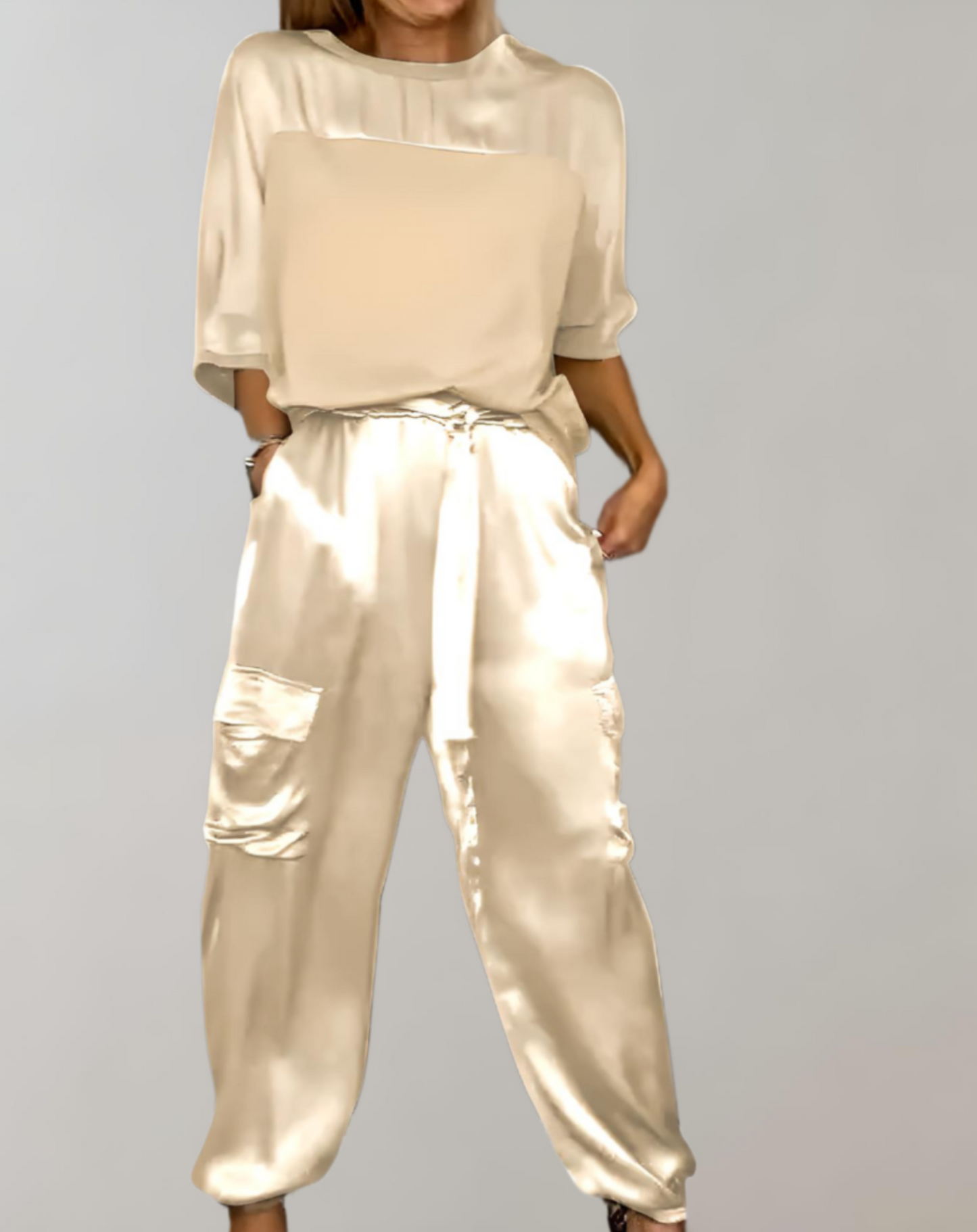 Filiz | Zijden cargo lounge set