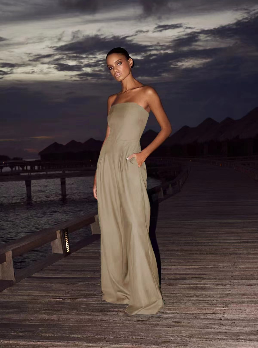Sofia | Klassieke hoge taille mouwloze romper