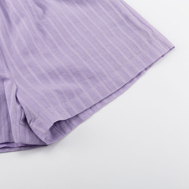 Viola | Luchtige button-up en shorts set